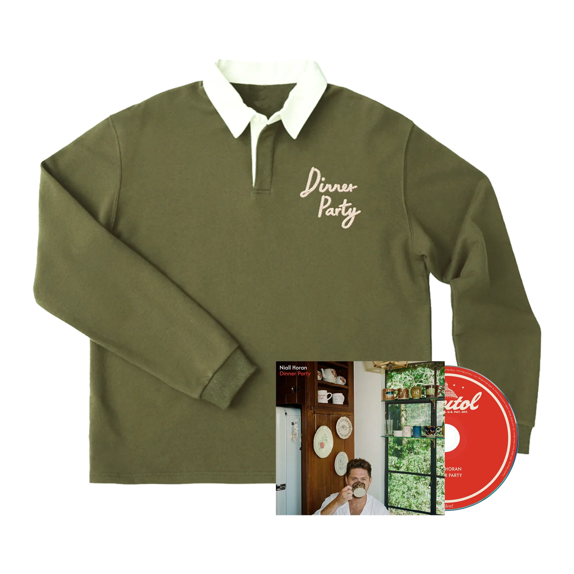 Dinner Party Fan Pack #1 - CD + Longsleeve Polo